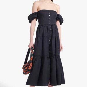 STAUD Elio Dress Black NWT